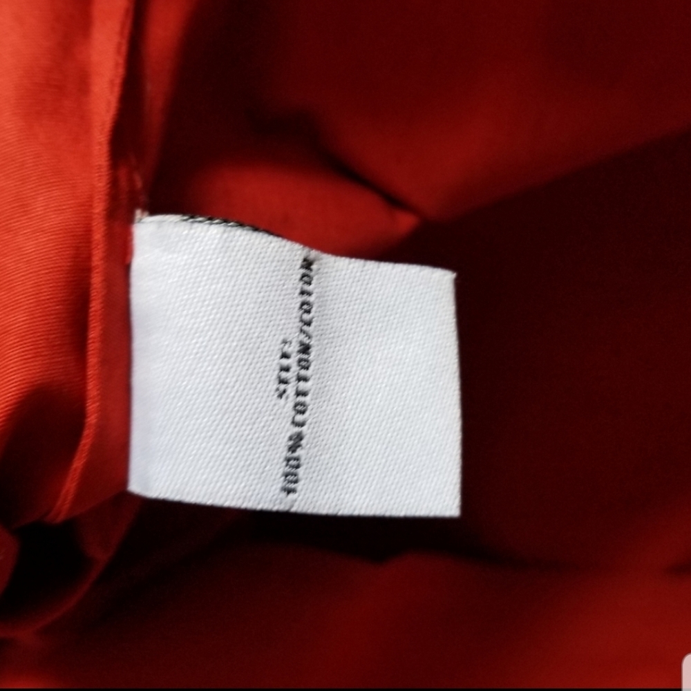 Tanya Taylor Voile Anka One Shoulder Asymmetric Red Top Size 10 - Picture 6 of 7